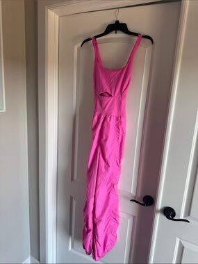 Free People Hot Pink Cutout Jumpsuit Romper